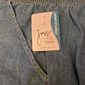 New 2X(18W/20W) Stretch Denim Shorts